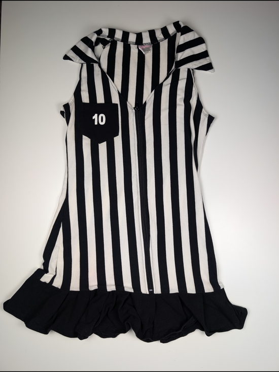 Elegant Moments Dresses & Skirts - Elegant Moments Referee Costume Dress Black White Full Zip Front Size S/M